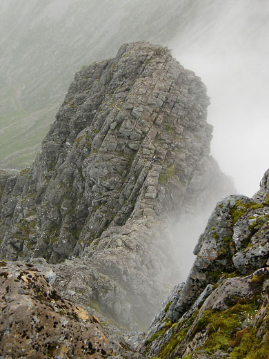 Climber on Ben Nevis