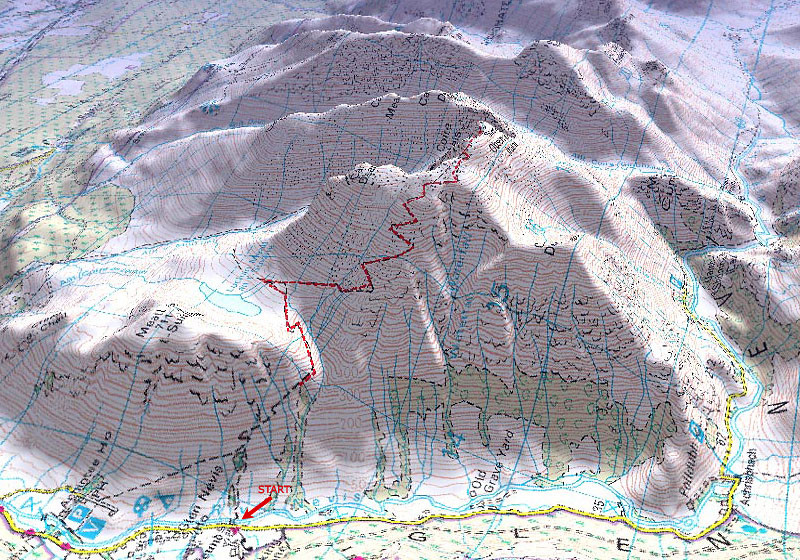 Ben Nevis 3D Map